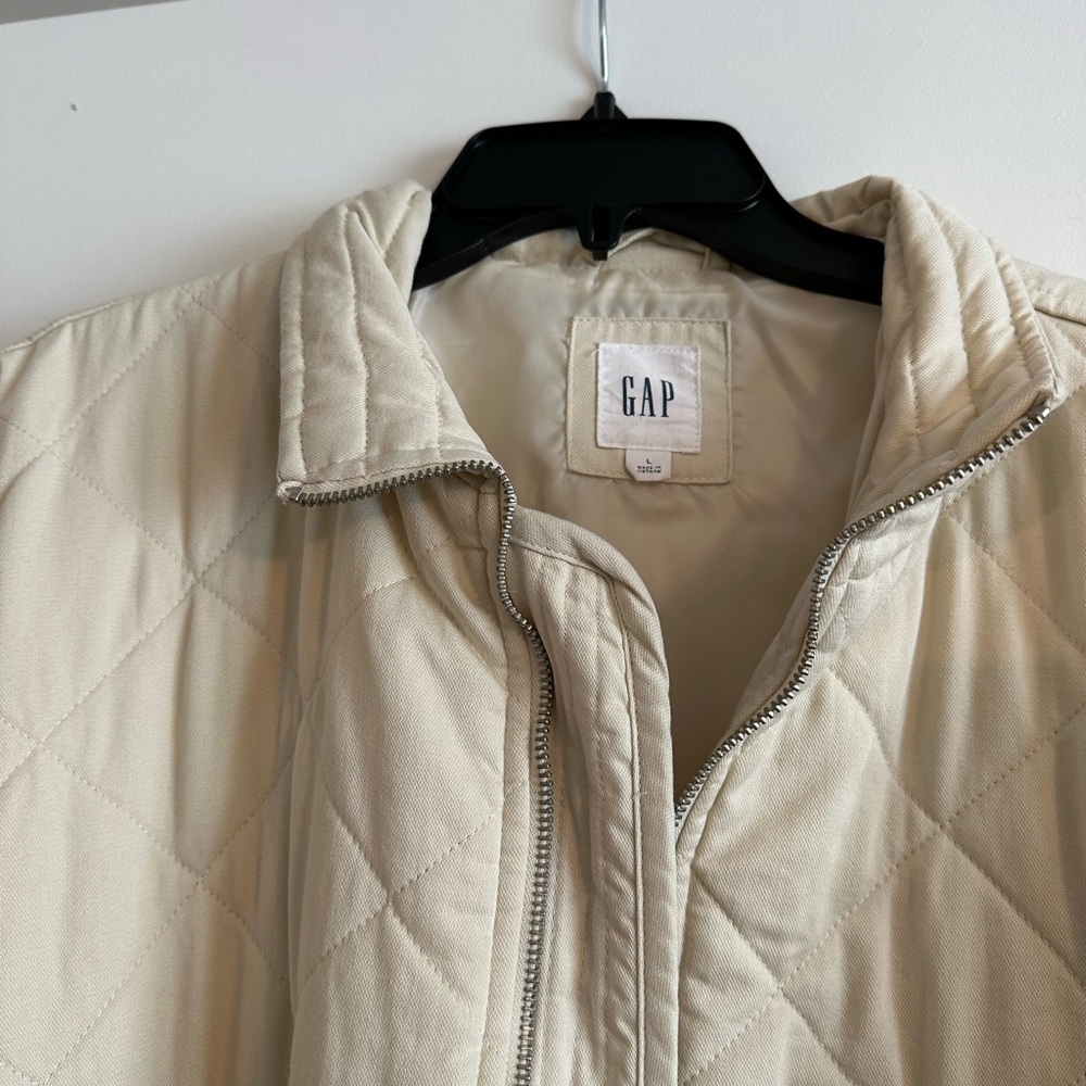 GAP Cream Quilted Jacket - Picture 4 of 4